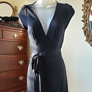 Diane Von Furstenberg Black Wrap Dress